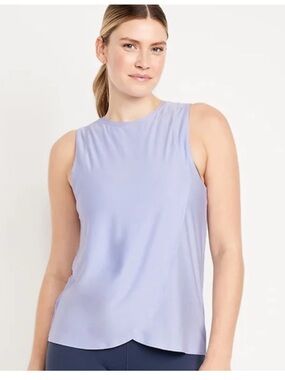 Old Navy Maternity CloudMotion Nursing Top Lavender Crewneck Sleeveless Tank XS